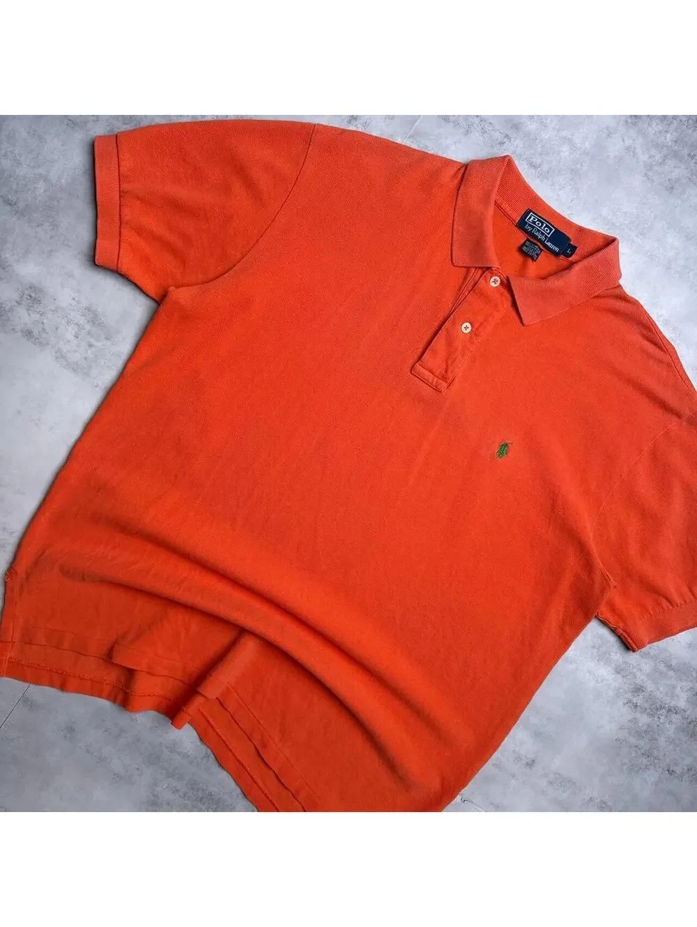 Y2K Polo Ralph Lauren 00s Polo orange shirt